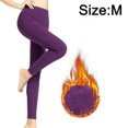 thumbnail image 2 of Leggings con forro polar para mujer - pantalones de yoga de invierno de cintura alta, 2 of 5