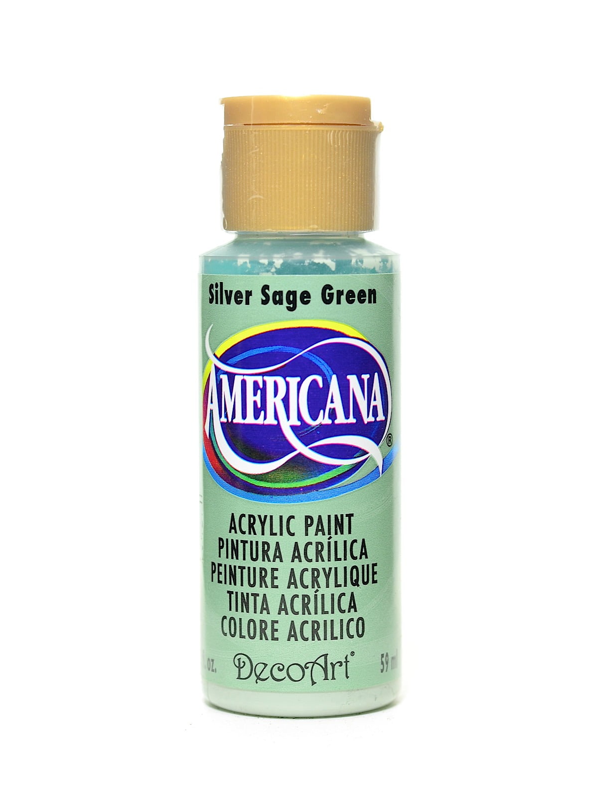 Americana Acrylic Paints silver sage green, 2 oz. (pack of 8)