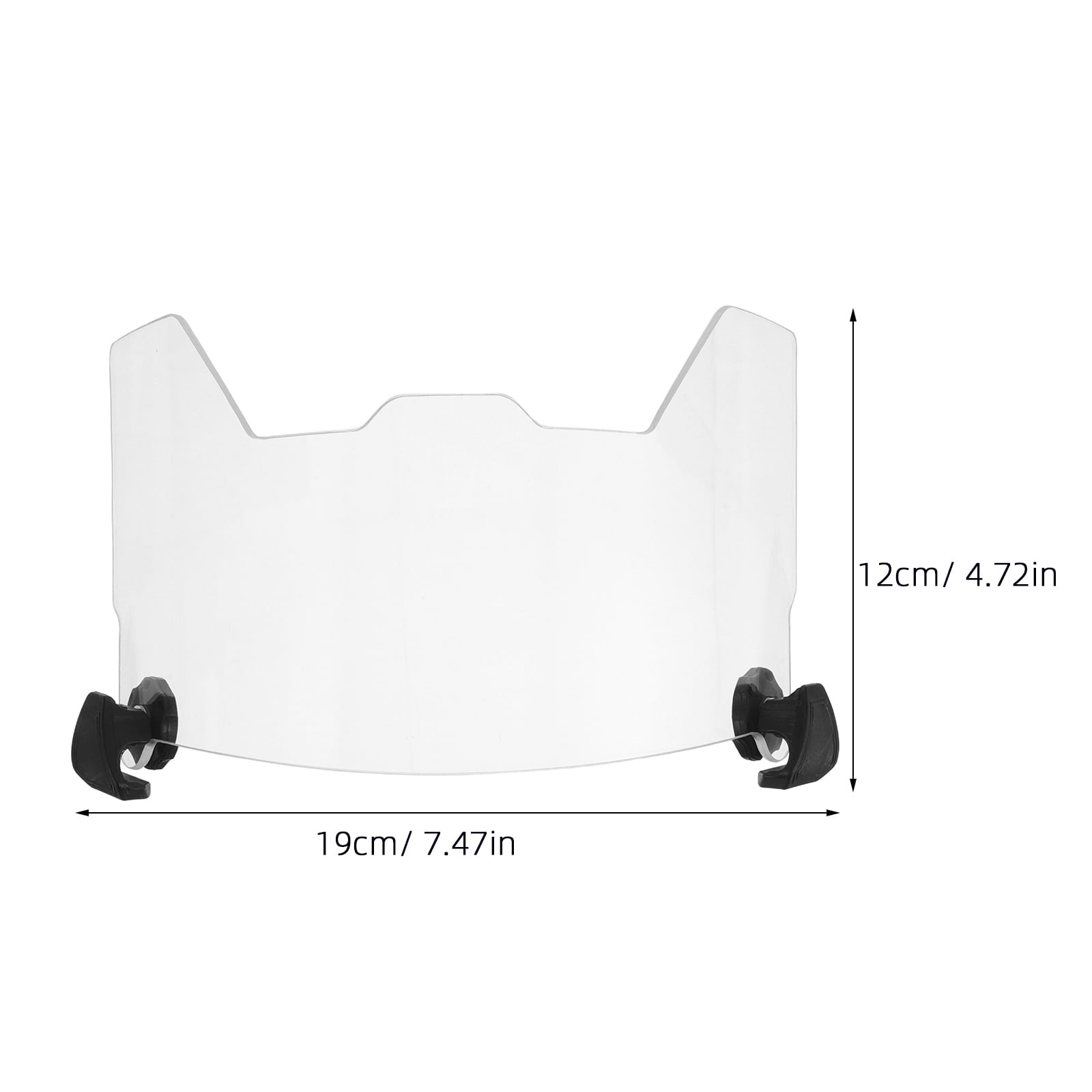 FOMIYES Clear Football Visor UV Scratch Resistant Transparent Nylon