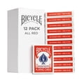 thumbnail image 1 of Playing Cards Bicycle All Red Poker Size 12 Pack, 1 of 2