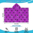 thumbnail image 2 of Spider Web Halloween Pattern Hooded Bath Towel，50"x30" for Ages 3 To 12 Kids, Quick Dry Lightweight Soft Microfiber Hood Beach Towel Cover Up for Kids, 2 of 7