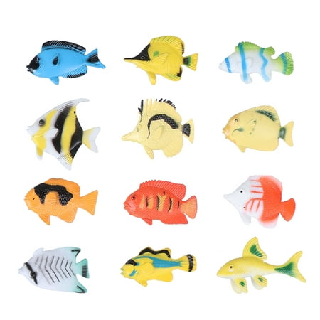 

1 Set of 48pcs Tropical Fish Model Simulation Marine Organism Model Educational Toys for Kids