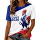 thumbnail image 2 of Women's Football Graphic T-Shirt, Round Neck Soccer Fans T-Shirt, Casual Short Sleeve Tops for Football Supporters, Graphic Tee for Soccer Tournament 2026 Dark Blue Size: L, 2 of 7
