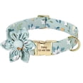 thumbnail image 1 of Dosaele Personalized Dog Collar with Floral Engraving - Adjustable Nylon Flower Buckle  Durable & Comfortable for Small  Medium & Large Dogs  Stylish Paw Print Design  Secure Fit  Dog Col, 1 of 7