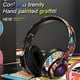 thumbnail image 1 of Auriculares de juego LED inalámbricos Bluetooth negros con micrófono, 1 of 9