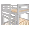 thumbnail image 6 of Bedz King Pine Wood Full over Full Bunk Bed with End Ladder in Gray, 6 of 9