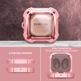 thumbnail image 2 of Dexnor for Samsung Galaxy Buds FE(2023)/Buds 2 Pro Case(2022)/Buds 2 (2021)/Buds Live (2020)/Buds Pro (2021) Clear Hard PC & Silicone 360 Full Body Case, Rose Gold, 2 of 6