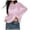 Pink, variant on Women Oversized Long Sleeve Sheer Mesh Knit Sweater Tops Summer Loose Hollow Out Pullover Shirt Beach