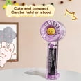 thumbnail image 6 of WKSCLPAI Handheld Fan Transparent USB High Airflow Quiet Operation Colorful Lights Portable for Outdoor Beach Travel Party, 6 of 8