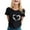 Black, variant on Holiday Shirts For Women Heart Print Lightweight Crew Neck Classic T Shirt Casual Comfortable Comfy Soft Blouses Vacation Clothes Black M