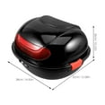 thumbnail image 2 of OULII Motorbike Top Case Motorcycle Storage Carrier Case With Backrest 1Pack, 2 of 5