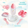 thumbnail image 3 of JC Toys 15 Realistic Soft Body African American Baby Doll with Open/Close Eyes Berenguer Boutique | 10 Piece Gift Set with Bottle, Rattle, Pacifier & Accessories | Pink | Ages 2+, 3 of 5