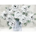thumbnail image 2 of Robinson, Carol 14x12 White Modern Wood Framed Museum Art Print Titled - Tender White Roses, 2 of 4