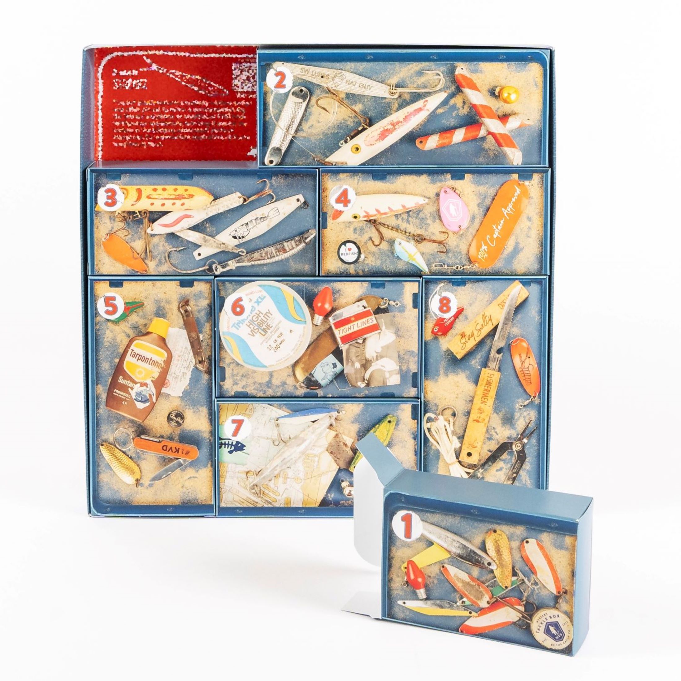 Mystery Tackle Box 8 Days of Salt Fishing Lures Holiday Advent Calendar 2023 - Walmart.com Mystery Tackle Box 8 Days of Salt Fishing Lures Holiday Advent Calendar 2023 - Walmart.com