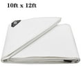 thumbnail image 4 of Heavy Duty Tarp Waterproof Poly Canopy Tent Shelter Cover 12 Mil Tarpaulin Outdoors Protector White 10'x12', 4 of 10