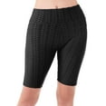 thumbnail image 4 of MixMatchy Women's Solid High Waist Luxury Scrunch Butt Lifting Biker Shorts, 4 of 5