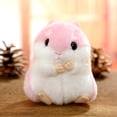 thumbnail image 2 of Cute Small Hamster Doll Soft Stuffed Pendant Plush Toy Key Chain Hanging School Bag Hamster Doll Ornaments, Gifts for Friends And Kids Toys (Pink), 2 of 2