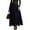 Black, variant on High Waist Pleated Maxi Skirt with Belt for Women A Line Long Skirt Flared Hem Casual Loose Fit Flowy Skirt