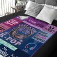 thumbnail image 4 of Gresahom K-POP Lovers Gifts For Girls Women, K-POP Throw Blanket For K-POP Enthusiasts K-POP Accessories for K-POP Fans, Funny K-POP Theme Gift Birthday Gradution Christmas Gifts(30"x40"), 4 of 7