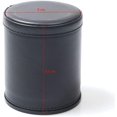 thumbnail image 2 of Leather Dice Cup Set, 4 Pieces, Felt Lining, Quiet Shaker With 5 Point Black, 2 of 5