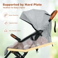 thumbnail image 5 of Babyjoy Lightweight Baby Stroller Aluminium Frame with Net for Travel 15 lbs Gray, 5 of 10