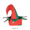 thumbnail image 5 of 12 Pack Bulk Christmas Felt Elf Hat with Bells, 5 of 6