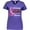 Purple, variant on Inktastic Breast Cancer Awareness Nobody Fights Alone Pink Ribbon Women's V-Neck T-Shirt