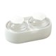 thumbnail image 2 of Molde grande para hacer bolas de hielo para cócteles de whisky | Molde de silicona para esferas de hielo con tapa | Bandeja de hielo de doble cavidad de fusión lenta para bebidas de bar en casa, 2 of 6