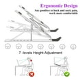 Laptop Stand, Laptop Riser Computer Stand for Desk, Adjustable Aluminum