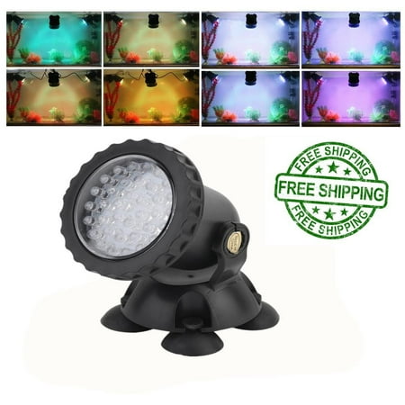 Aquarium LED Lighting Multicolor 36 LED Underwater Spot Ligh Landscape Lamp