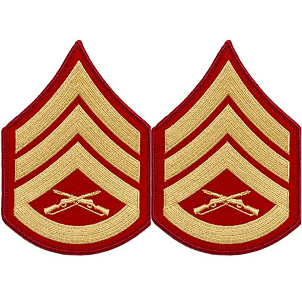 Usmc Marine Corps Staff Sergeant Ssgt E6 Rank Chevrons