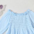 thumbnail image 5 of NOLDARES Toddler Baby Girl Clothes Cute Long Sleeve Sweatshirt Fall Winter Outfits Kids Pullover Pants 2Pcs Set(Sky Blue,4-5 Y), 5 of 6