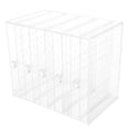 thumbnail image 1 of OULII 1Pc Portable Transparent Jewelry Storage Closet with Drawer and Hanging Accessories Display, 1 of 5