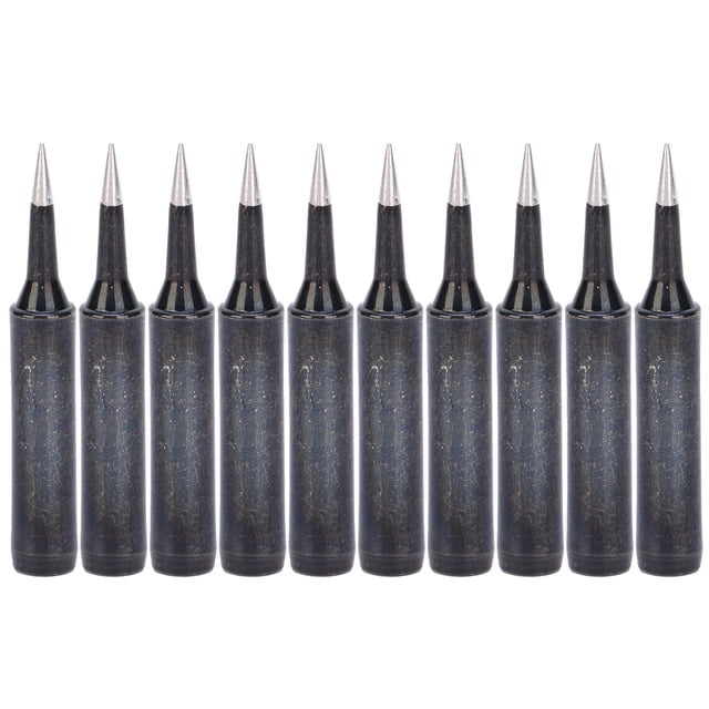 10Pcs Solder Tip Welder Soldering Station Iron Internal Heating Type Black 900MTI