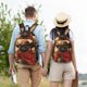 thumbnail image 4 of Fotbe Western French Bulldog Cowboy Mochila de Lona con Estampado, Mochila Duradera, Mochila Versátil de Alta Calidad, Mochila Compacta Vintage-Small, 4 of 5