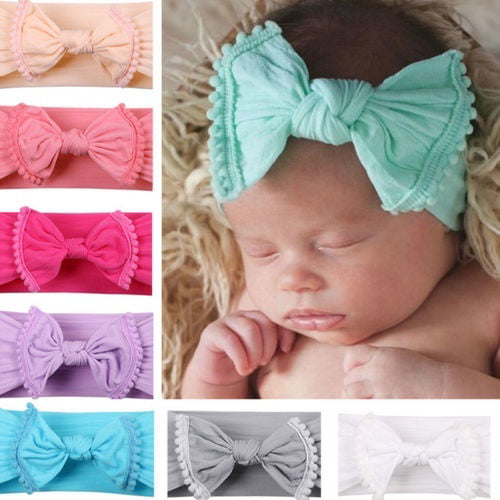 Kids Girls Baby Toddler Turban Knotted Headband Hair Band Accessories Headwear