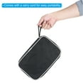 thumbnail image 4 of Uxcell 10.6" x 7" Ping Pong Paddle Case Table Tennis Racket Case Soft Cover Container Bag, Black, 4 of 6