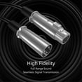 thumbnail image 4 of Premium XLR 3 Pin Microphone Cable (50 Feet) - Male to Female XLR3F to XLR3M Connector Adapter Converter Professional Balanced Interconnect XLR Audio Wire Cord, 4 of 6