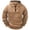 Beige, variant on Jovrlynd Men's Hoodies Fleece Lined Quarter Zip Long Sleeve Plus Size Cargo Hooded Pullover, S-3XL
