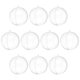 thumbnail image 1 of Paquete de 10 Bolas Transparentes Rellenables de 2.8 Pulgadas, Bolas de Plástico Colgantes Decorativas para Manualidades DIY, 1 of 6