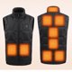 thumbnail image 1 of Chaquetas y abrigos casuales sin mangas y sin capucha para hombre, de moda, con cuello alto, sin mangas, para hombre, con carga mediante abrigo calefactado, blusa con cremallera, abrigo de poliéster p, 1 of 9