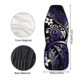 thumbnail image 6 of XYZCANDO Purple Floral Design Car Front Seat Covers 2 pcs Interior Accessories Car Front Seat Cover Set car Front Seats Car Interior, Protector Stretchy SUV Auto, 6 of 9