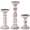 White, variant on Nuptio Farmhouse Wooden Candle Holders for Pillar Candles, Pillar Candles Holder for Table Centerpiece Decor Fireplace Mantle