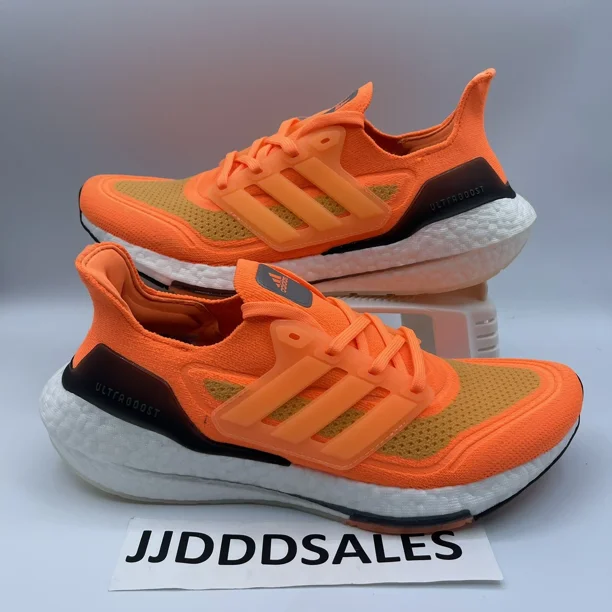 Adi-das Ultraboost 21 Screaming Orange Running Shoes FZ1920 Men’s Size 8.5 NWT