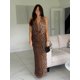 thumbnail image 5 of HH TRAF Vestido con estampado de leopardo para mujer, cuello colgante, moda para mujer, elegante, sin espalda, para fiesta de noche, sin mangas, Vestidos, 5 of 5