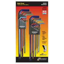 Bondhus Corp. 22PC Color Guard SAE/MET L Wrench Display