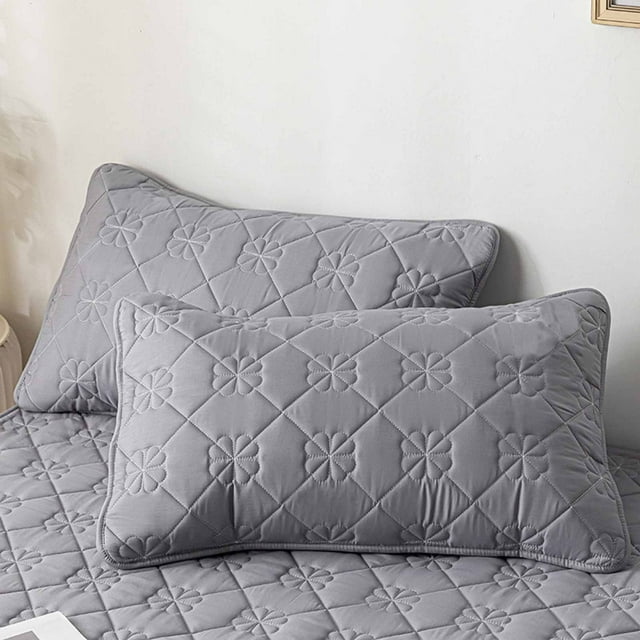Polyester Pillowcase Covers, 2-Pack Breathable Oil-Proof Skin-Friendly Fiber Pillow Protector, 48x74cm Soft Moisture-Wicking Bed Pillow Covers, Machine Washable, Multiple Colors, Hotel &
