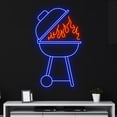 thumbnail image 3 of Handmadetneonsign Custom Barbecue Grill Neon Light, BBQ Neon Sign, Fire Burning Led Light, Grill, 3 of 5