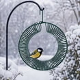 thumbnail image 4 of Carbon Steel Peanut Bird Feeder With Hanging Hook Hanging Wreath Birdfeeders Rustproof & Weatherproof Peanut Ring Squirrels Food Container For Outdoor Birds Squirrels Feeding(green), 4 of 10