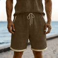 thumbnail image 2 of Miluxas Men's Baggy Shorts Casual Drawstring Knee Length Baggy Sweat Shorts Loose-Fit Workout Shorts Coffee XXXL(XXXL), 2 of 8
